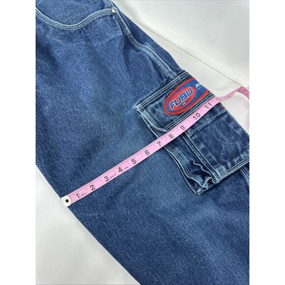 VTG 90s Y2K Fubu The Collection Cargo Jeans 32 x 34 - Picture 8 of 10